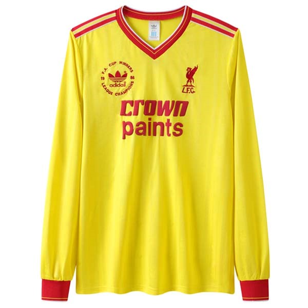 Camiseta Liverpool Replica Tercera Ropa ML Retro 1986